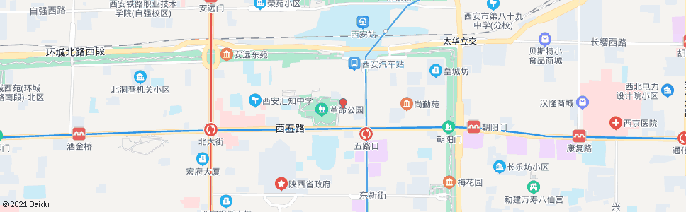 西安西斜六路_公交站地图_西安公交_妙搜公交查询2024