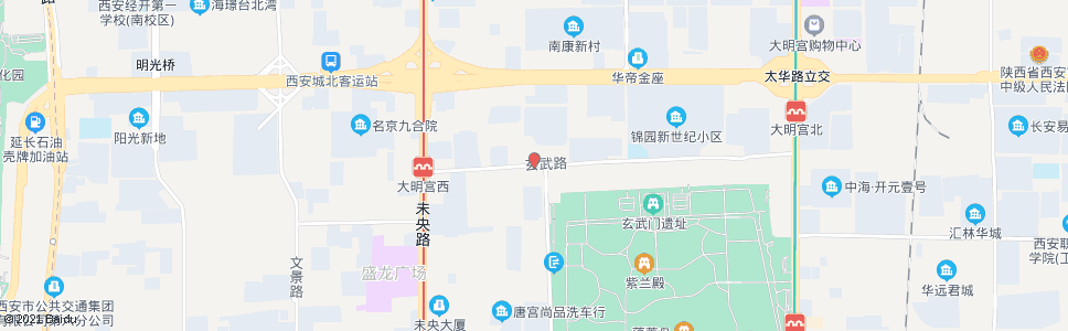 西安玄武路开元路口_公交站地图_西安公交_妙搜公交查询2024