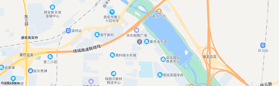 西安柳烟路普华浅水湾_公交站地图_西安公交_妙搜公交查询2024