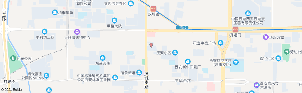 西安太白南路建材市场_公交站地图_西安公交_妙搜公交查询2024