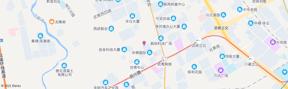 成都武科西二路武兴四路口_公交站地图_成都公交_妙搜公交查询2024