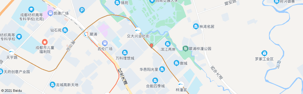 成都犀安路校园路口_公交站地图_成都公交_妙搜公交查询2024