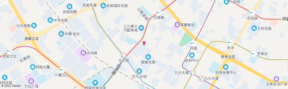 成都长益路川藏路口_公交站地图_成都公交_妙搜公交查询2024