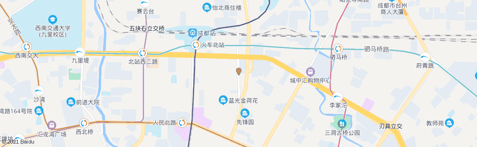 成都北站东二路肖家村四巷口_公交站地图_成都公交_妙搜公交查询2024