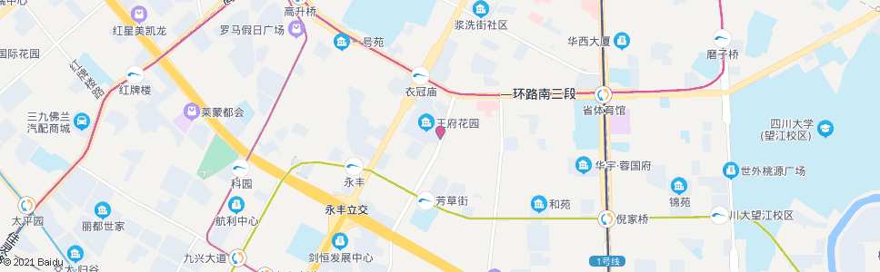 成都武兴西四路中_公交站地图_成都公交_妙搜公交查询2024