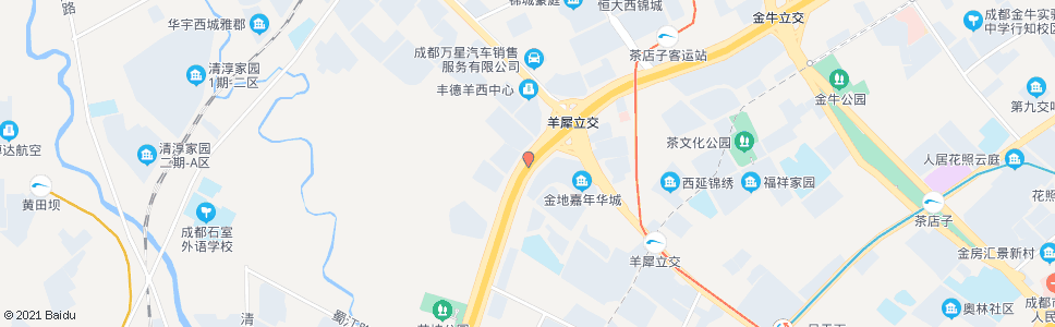 成都西三环路四段南内侧_公交站地图_成都公交_妙搜公交查询2024