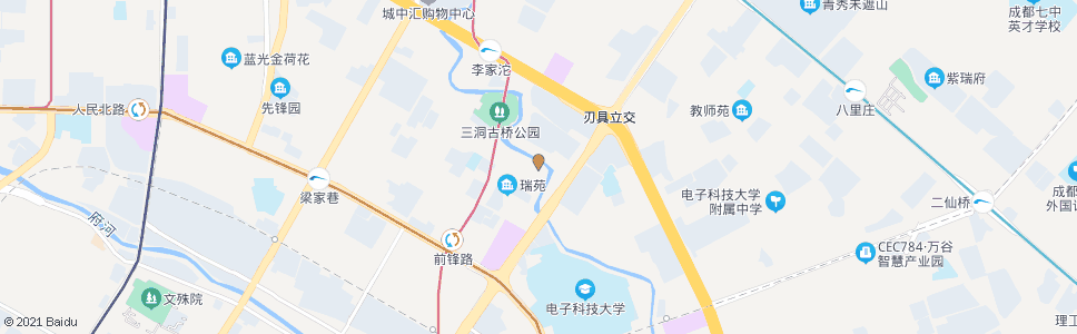 成都虹波路府青路口_公交站地图_成都公交_妙搜公交查询2024