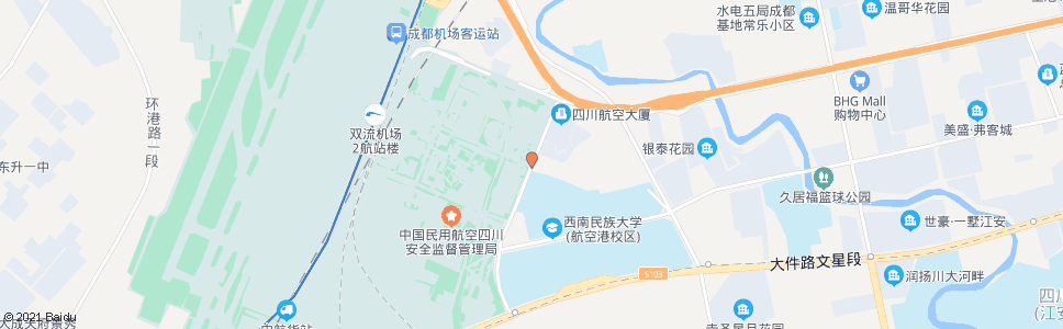 成都机场南四路口_公交站地图_成都公交_妙搜公交查询2024