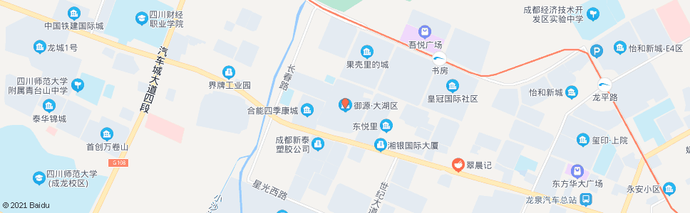 成都御源大湖区北门_公交站地图_成都公交_妙搜公交查询2024