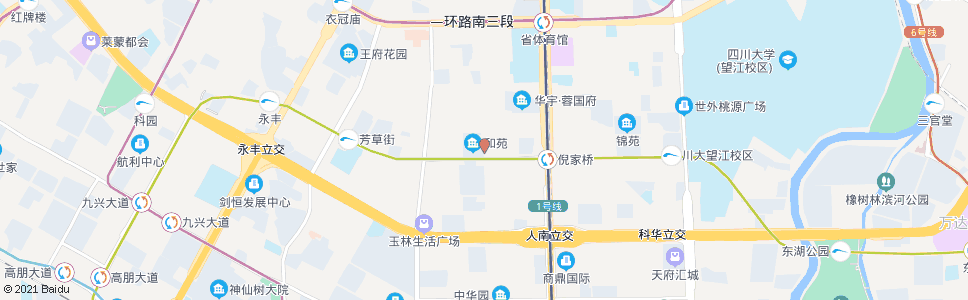 成都玉林街倪家桥路口_公交站地图_成都公交_妙搜公交查询2024