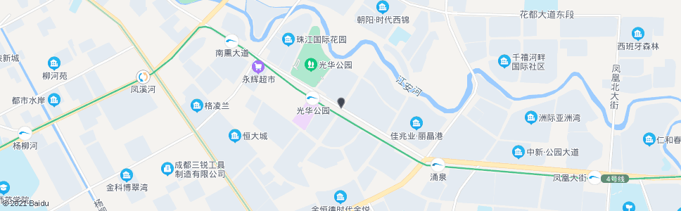 成都光华大道三段政和街口_公交站地图_成都公交_妙搜公交查询2024