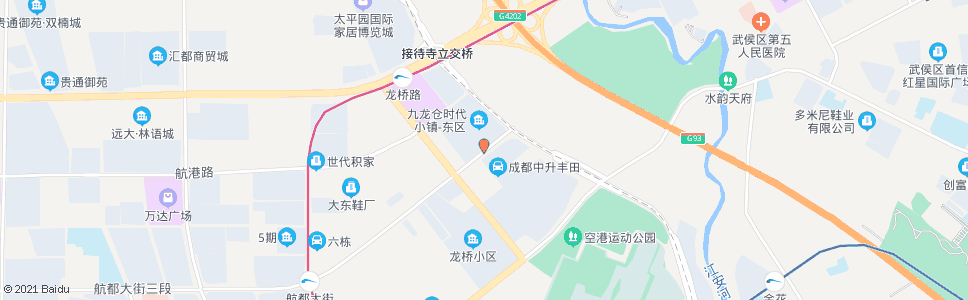 成都中升百得利4s店_公交站地图_成都公交_妙搜公交查询2024