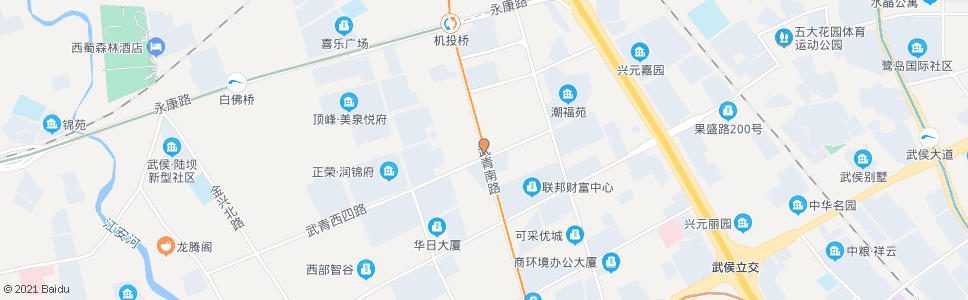 成都武青南路武青东四路口_公交站地图_成都公交_妙搜公交查询2024