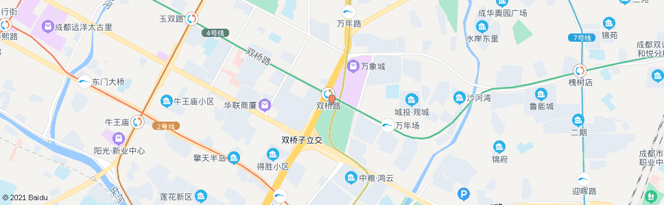 成都双桥路_公交站地图_成都公交_妙搜公交查询2024