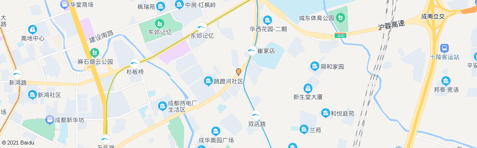 成都崔家店路西_公交站地图_成都公交_妙搜公交查询2024