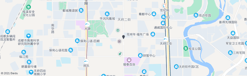 成都益州大道天府三街口_公交站地图_成都公交_妙搜公交查询2024