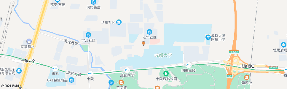 成都江华路灵龙路口_公交站地图_成都公交_妙搜公交查询2024