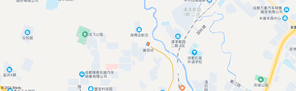 成都黄田坝_公交站地图_成都公交_妙搜公交查询2024