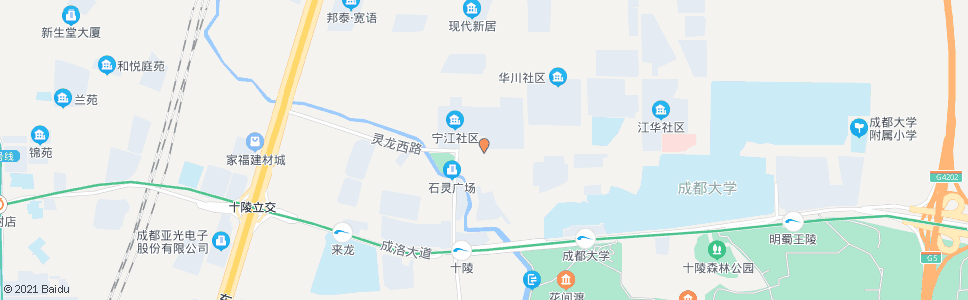 成都灵龙路蜀王大道路口_公交站地图_成都公交_妙搜公交查询2024