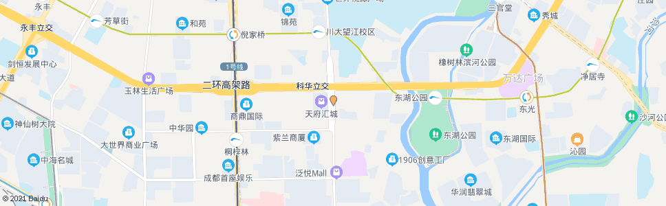 成都科华南路中_公交站地图_成都公交_妙搜公交查询2024