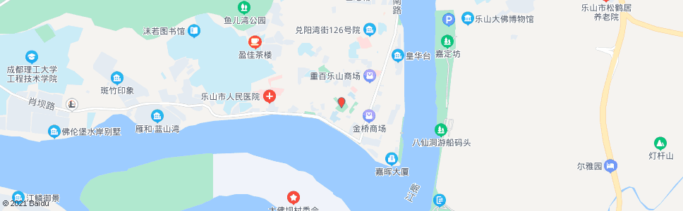 乐山海棠公园_公交站地图_乐山公交_妙搜公交查询2024