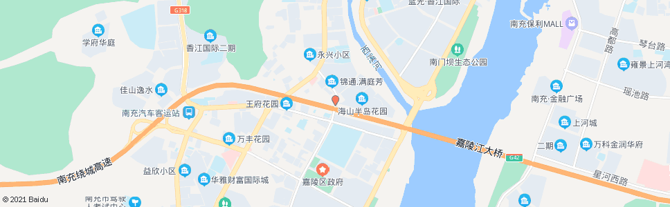 南充长城北路(海山半岛)_公交站地图_南充公交_妙搜公交查询2024