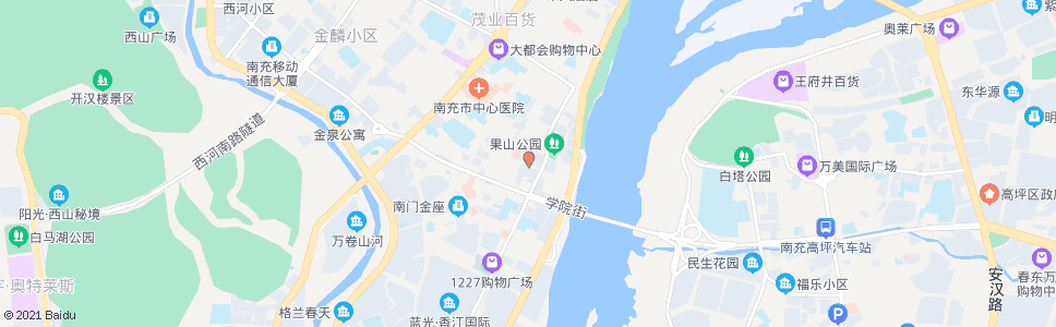 南充府街口站_公交站地图_南充公交_妙搜公交查询2024