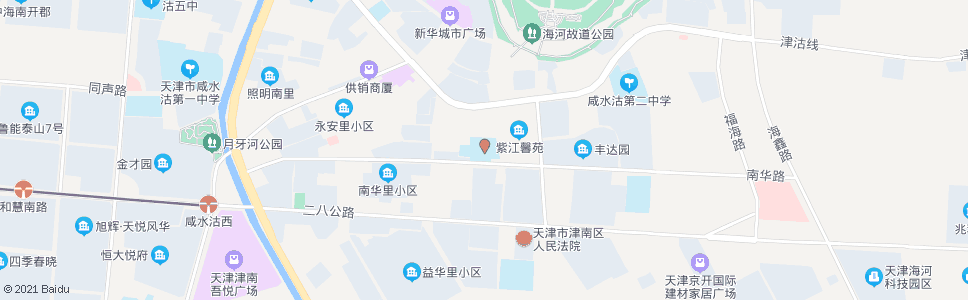 天津津南实验小学_公交站地图_天津公交_妙搜公交查询2024