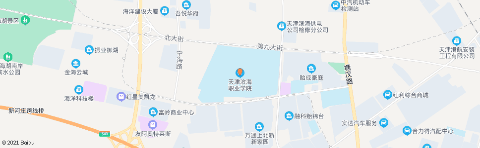 天津滨海职业技术学院_公交站地图_天津公交_妙搜公交查询2024