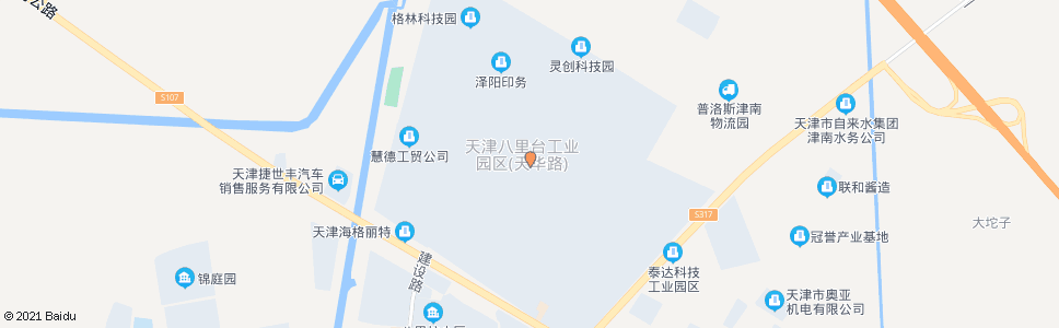 天津南八里台工业园区(建设路)_公交站地图_天津公交_妙搜公交查询2024