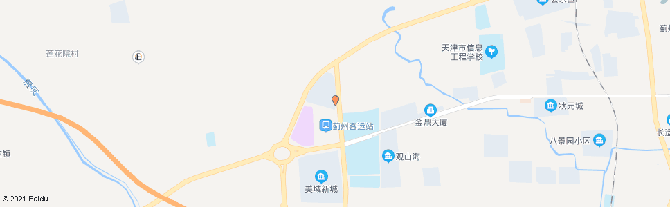 天津老电车大酒店公交站(蓟州公交总站)_公交站地图_天津公交_妙搜公交查询2024