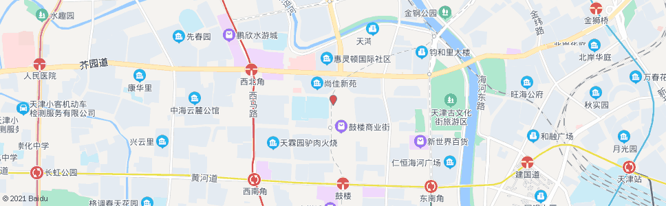 天津城厢中路北门_公交站地图_天津公交_妙搜公交查询2024