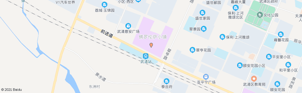 天津武清城际铁路站(佛罗伦萨小镇)_公交站地图_天津公交_妙搜公交查询2024