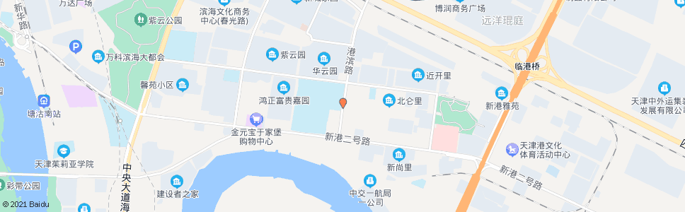 天津港滨路(816路)_公交站地图_天津公交_妙搜公交查询2024