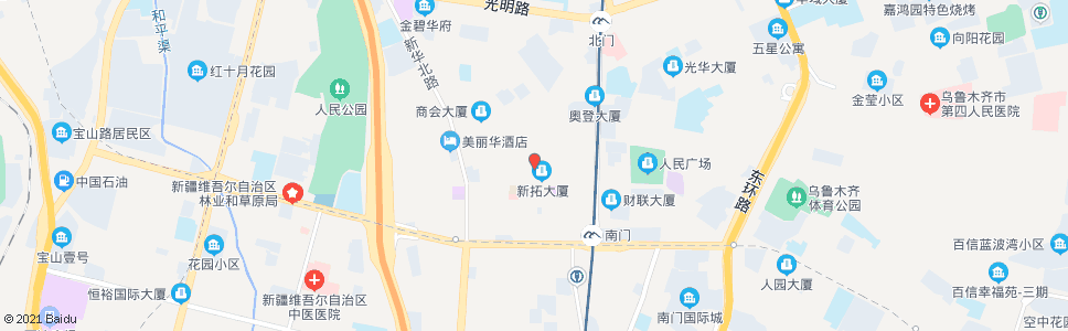 乌鲁木齐红旗路_公交站地图_乌鲁木齐公交_妙搜公交查询2024