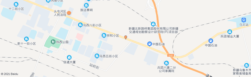 乌鲁木齐头区交警队_公交站地图_乌鲁木齐公交_妙搜公交查询2024