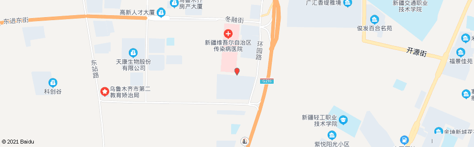 乌鲁木齐自治区六医院_公交站地图_乌鲁木齐公交_妙搜公交查询2025