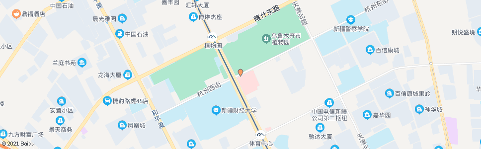 乌鲁木齐空军医院后门_公交站地图_乌鲁木齐公交_妙搜公交查询2024