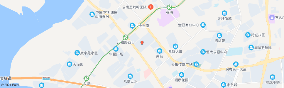 昆明广福路口(省委)_公交站地图_昆明公交_妙搜公交查询2025