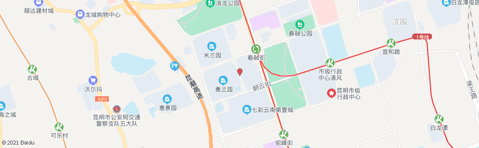 昆明春融街口(谊康北路)_公交站地图_昆明公交_妙搜公交查询2024