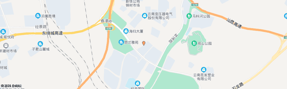 昆明拓翔路_公交站地图_昆明公交_妙搜公交查询2024