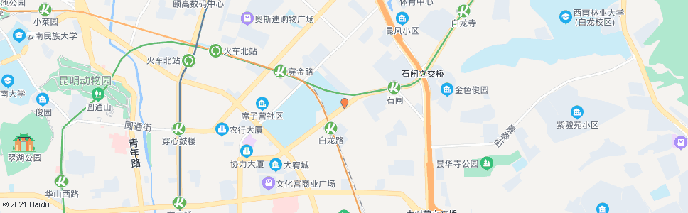 昆明新迎路口白龙路_公交站地图_昆明公交_妙搜公交查询2024