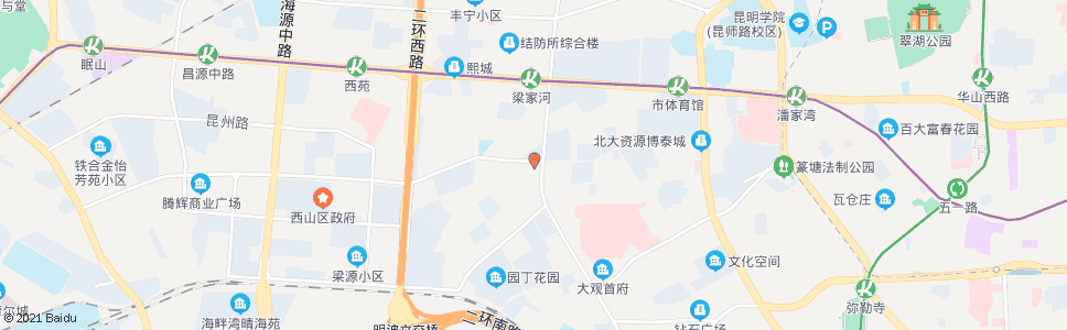 昆明六路车场(西园路)_公交站地图_昆明公交_妙搜公交查询2024