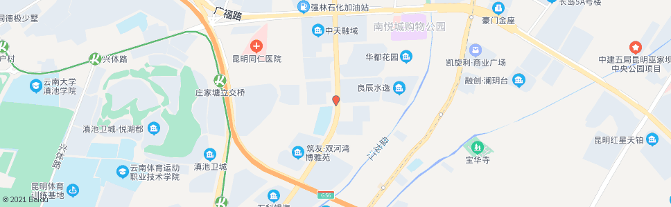 昆明前兴路口(逸雅路)_公交站地图_昆明公交_妙搜公交查询2024