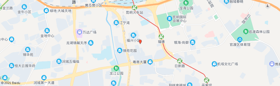 昆明福兴路口(福发路)_公交站地图_昆明公交_妙搜公交查询2024