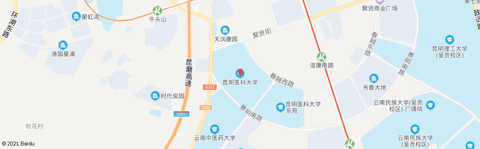 昆明雨花路(昆明医学院)_公交站地图_昆明公交_妙搜公交查询2025