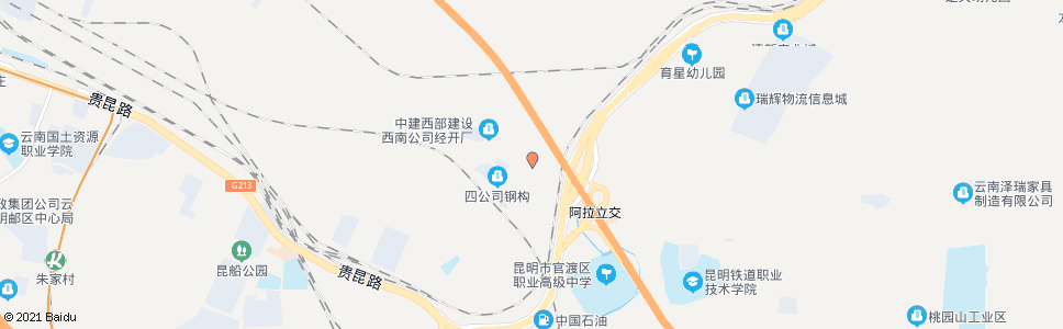 昆明大石坝村_公交站地图_昆明公交_妙搜公交查询2024