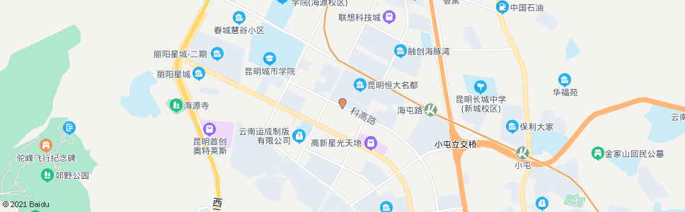 昆明水逸康桥小区(海源北路)_公交站地图_昆明公交_妙搜公交查询2025