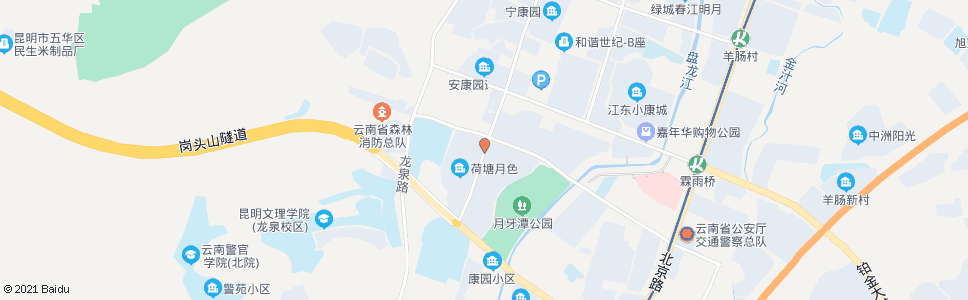 昆明龙江路口红锦路_公交站地图_昆明公交_妙搜公交查询2024