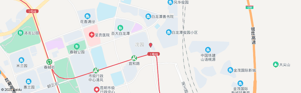 昆明朝云街口祥和街_公交站地图_昆明公交_妙搜公交查询2024